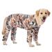 BT Bear Dog Summer Jumpsuit Pjs Camouflage Printing Sunscreen Cooling Dog Onesie chilly Jumpsuit Shirt Anti-Hair Apparel for Medium Large Dogs Camouflage 36