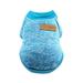 iOPQO Pet Sweater pet clothes Pet Dog Puppy Classic Sweater Sweater Clothes Warm Sweater Winter Sky Blue XL