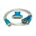 Monoprice USB 2.0 to RS-232 DB-9 Male and DB-25 Male Serial Converter Cable 1Mbps Data Transfer Rate 70 Inch