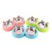 Happy Date Dog Cat Bowls Stainless Steel Double Dog Food and Water Bowls Pet Feeder Bowls Small Puppy Bowl for Small Dogs Cats