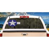 SignMission WW2 White Stripe Platemetal Rear Window Graphic truck view thru vinyl decal HD Graphics Professional Grade Material Universal Fit for Full Size Trucks Weatherproof Made In The U.S.A.