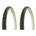 Tire set. 2 Tires. Two Tires Duro 26 x 2.10 Black/Gum Side Wall HF-107.