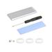 Uxcell Aluminum Heatsink Silver Tone 70x22x6mm with Tools and 1 x Pre-Cut Thermal Pad for SSD