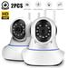 Wireless Security Camera 1080p IP Home Surveillance Camera WiFi Baby Monitor Pet Camera Dog Cam with Cloud Storage Sound Motion Detect Two Way Audio Night Vision Remote View 2.4GHz WiFi(2pack)