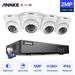 ANNKE 8CH 1080p Security Camera System with 8CH 5MP-N DVR 4pcs 1080p Security Cameras for 24/7 Security Surveillance with 1TB Hard Drive