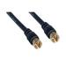 3 ft. RG59 F-Pin Coaxial Cable with Gold Connectors - F-Pin Male Black