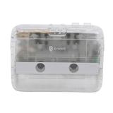 MABOTO TONIVENT Portable Bluetooth Cassette Player Stereo Auto Reverse Mini Transparent Tape Player & with 3.5mm AUX Input Adjustable for Home School Travel