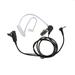 CACAGOO 2.5mm Earpiece 1 Pin Covert Acoustic Tube Earpieces Headset with PTT Mic Compatible with Motorola Talkabout MH230R MR350R T200 T260 T600 MT350R Talkies Two Way Radios Microphone