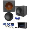 MTX 3510-02 10 500 Watt SVC Car Subwoofer+Sealed Sub Box+Mono Amplifier+Amp Kit