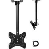 TV Ceiling Mount Bracket Ceiling TV Mount Adjustable Height Full Motion 360 Deg Rotation Tilting Swiveling for Flat Panel LCD LED OLED Plasma TVs Fits up 14 to 32 Inch TVs 66 Pound Capacity