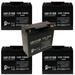 5x Pack - Compatible R & D Batteries 5391F Battery - Replacement UB12180 Universal Sealed Lead Acid Battery (12V 18Ah 18000mAh T4 Terminal AGM SLA)