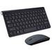 2.4G Wireless Keyboard Mouse Mini Multimedia Keypad Combo Set for Laptop Desktop PC TV Office Supplies Black