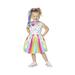 Kindi Kids Toddler Girls Rainbow Kate Halloween Costume