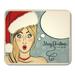 KDAGR Red Amazement Customizable Beautiful Retro Christmas Pin Up Mousepad Mouse Pad Mouse Mat 9x10 inch