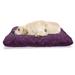 Purple Paisley Pet Bed Outline Simplistic Oriental Ornament with Flower Items Chew Resistant Pad for Dogs and Cats Cushion with Removable Cover 24 x 39 Plum and Pink by Ambesonne