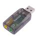 Aktudy USB Sound Card 5.1 CH 3D Audio Adapter for Desktop Laptop Notebook Computer