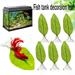 1/2/3/4/5/6PCS Betta Bed Leaf Hammock Silk Betta Fish Leaf Hammocks Pad Lounger Toys Lightweight and Realistic Fish Hideout Plastic Aquarium Plants Accessories for Fish Tank Decorations