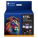 Colorking 61 Black and Color Combo Pack 61 Ink 61XL Replacement for HP 61 XL Ink Color and Black to Work with Envy 4500 5530 4502 5535 5534 officejet 4630 4635 Deskjet 1000 1010 1510 Printer (3 Packï¼‰