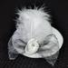 2022 1 Pcs Chicken Hats for Hens Tiny Pets Funny Chicken Accessories Adjustable Elastic Strap Fashion Feather Hat for Rooster Duck Parrot Poultry Stylish Show Costume