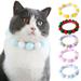 Walbest Birthday Pom Pom Pet Collar for Dog Cat Handmade Cute Necklace Soft Plush Balls Adorable Xmas Gift for Puppy Kitty