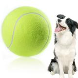 Lieonvis 24cm Pet Tennis Rubber Dog Tennis Ball Interactive Dog Tennis Ball Funny Large Pet Training Ball Toy Dog Inflatable Tennis Ball for Dog Pet Puppies Play