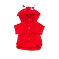 Dog Hoodie Clothes Coat Little Devil Cartoon Pattern Halloween Themed for Dog Puppy Size L (Red)