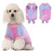 PUMYPOREITY Dog Surgery Recovery Suit Tie-Dye Dog Onesie Recovery Suit After Surgery Breathable Abdominal Wound Skin Diseases Protector Cone Collar Alternative Pet Dog Recovery Shirt Pink