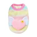 YUEHAO Pet clothes autumn and winter dog clothes striped home clothes Pet Clothes Autumn Winter Multicolor