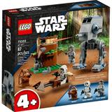 LEGO Star Wars AT-ST 75332 Construction Toy for Preschool Kids Aged 4 Plus with Wicket the Ewok & Scout Trooper Minifigures Incl. Starter Brick 2022 Set