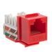 Cat6 RJ45 Keystone Jack Punch-Down Network Red - 20 Pack
