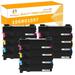 Toner H-Party Compatible Toner Cartridge for Xerox 106R01597 106R01594 106R01595 106R01596 Phaser 6500 6500N 6500DN WorkCentre 6505 6505N 6505D Printer (3*Bk 3*Cyan 3*Magenta 3*Yellow 12-Pack)