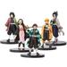 5 Pack Demon Slayer Figures 6.3 inch Demon Slayer Action Figure PVC Toys Kochou Shinobur Anime Figure Zenitsu Tanjiro Nezuko