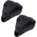 BUZIFU 2 Pack Bike Seat Cover Waterproof Bike Saddle Cover Elastic Black Universal Bicycle Saddle Rain Cover 9x8.3 inch