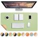 Desk Pad 23.6 X11.8 in Extended Gaming Mouse Pad Desk Keyboard Mat Waterproof Desk Writing Pad Desk Pad Protector for Office and Home Light Green