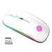 LIWEN BM110 Wireless Mouse 2.4GHz Receiver LED Mute USB Rechargeable Computer Optical Game Mice for Laptop