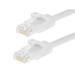 Monoprice Cat6 Ethernet Patch Cable - 2 Feet - White (12 pack) Snagless RJ45 Stranded 550MHz UTP Pure Bare Copper Wire 24AWG - Flexboot Series