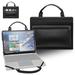 Dell Latitude 13 7390 Laptop Sleeve Leather Laptop Case for Dell Latitude 13 7390 with Accessories Bag Handle (Black)