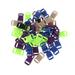 HEMOTON 50pcs Plastic Strap Buckles Adjustable Multicolored Side Release Buckles Clips for Paracord Bracelets Dog Collars Webbing