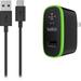 Belkin 2.1A Universal 10W Home Charger w/ 6FT Type-C Charging & Data Transfer Cable & Adapter - Black - Compatible with other Smartphones/Tablets/Wearables