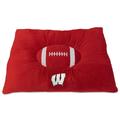 Pets First NCAA Wisconsin Badgers Soft & Cozy Plush Pillow Pet Bed Mattress for DOGS & CATS. Premium Quality