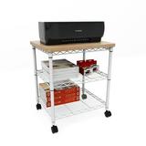 Safco Products Deskside Wire Machine Stand Black