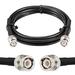 MOOKEERF BNC Male to BNC Male Coax Cable 6 ft 50 Ohm RG58 Coaxial Cable with BNC Connectors