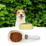 Danlai-1/2Pieces Pet Food Scale Electronic Measuring Tool Dog Cat Feeding Bowl Measuring Spoon Kitchen Scale Digital Display Pet Spoon