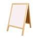 Wooden Stand Blackboard Double Side Message Draw Board White and Black Display Chalkboards for Children Bar Counter