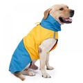 Large Dog Raincoat Adjustable Pet Water Proof Clothes Lightweight Rain Jacket Poncho Hoodies with Strip Reflective (XS-XXL)
