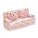 Mmucco 3 Pcs/Set Sofa Couch 2 Cushions for Barbies Kids Dollhouse Furniture Printing