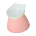 Raised Cat Bowl Water Dish with Stand Pet Feeding Container 14.5cmx13cm pink