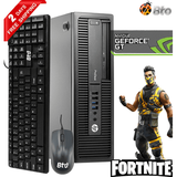 Restored Gaming HP 600 G1 SFF Computer Core i5 4th 16GB Ram 1TB HDD NVIDIA GT 1030 Keyboard and Mouse Wi-Fi Win10 Home Desktop PC (Refurbished)