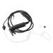 ZUARFY Waterproof Covert Air Acoustic Tube Earpiece Headset for BaoFeng UV-9R 9700 A-58 UV-9RPlus GT-3WP Walkie Talkie Radio