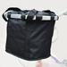 Bike Basket Bicycle Front Pet Carrier Front Bag Aluminum Alloy Frame Pet Basket Black